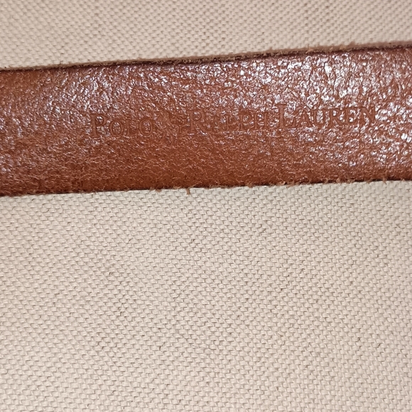Polo Ralph Lauren Vintage Men's Brown Leather Belt 38 - Picture 12 of 12